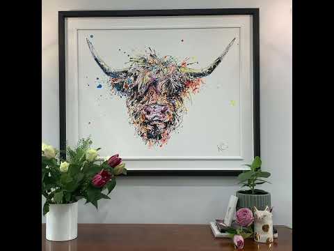 &#039;Angus&#039; Embellished Canvas Print by Kathryn Callaghan