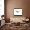 Accomplish barn owl print shown framed in situ