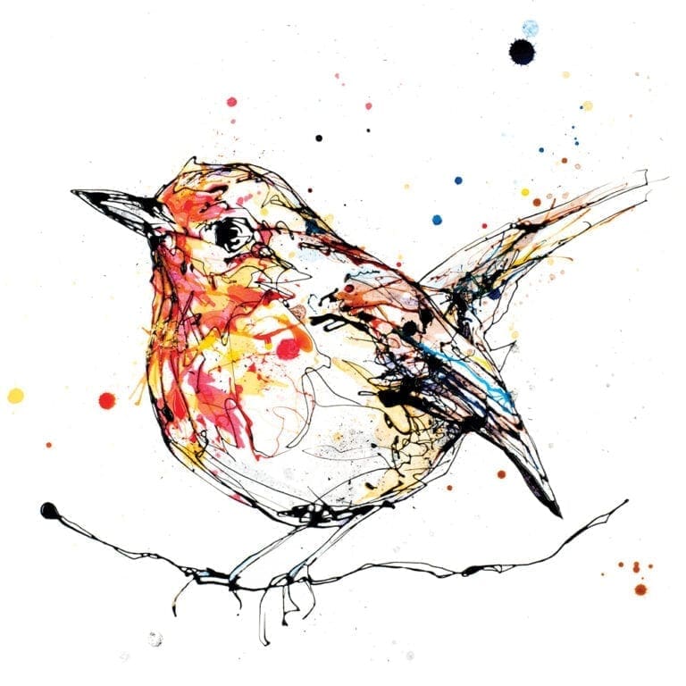 Peekaboo Robin fine art print