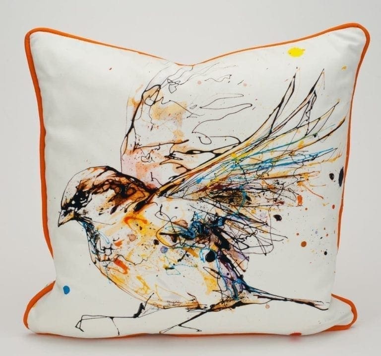 premium sparrow cushion design