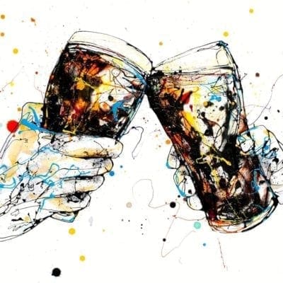 Beer print by Kathryn Callaghan