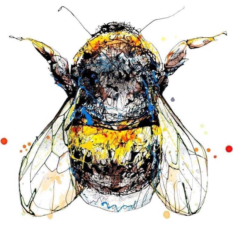 bee art print