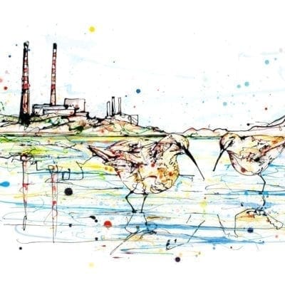 art print of pool beg chimneys dublin