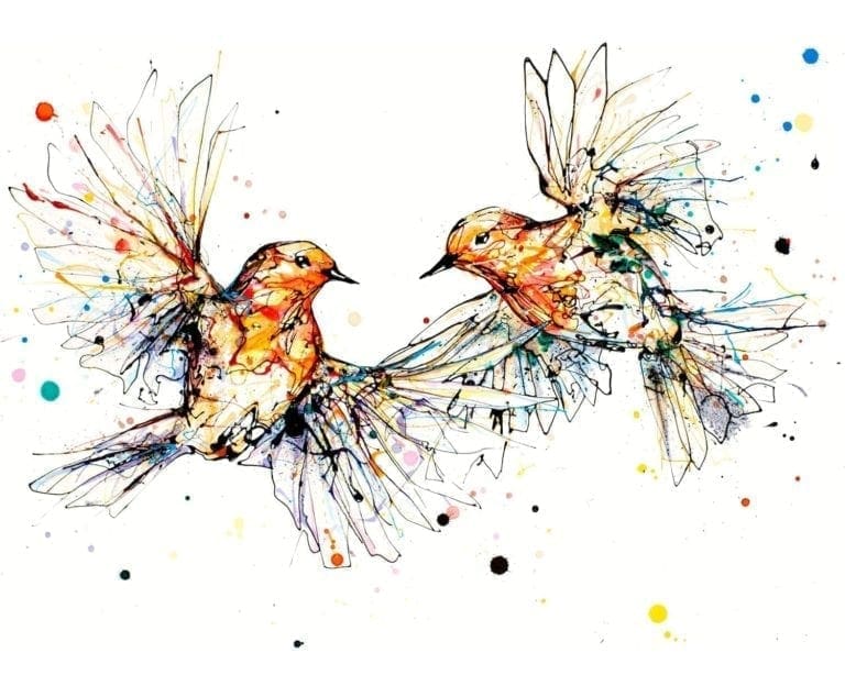 robin print by kathryn callaghan