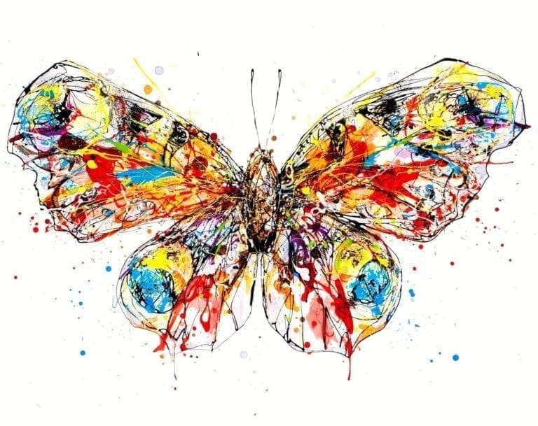 photo of butterfly print