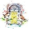 dublin doors print