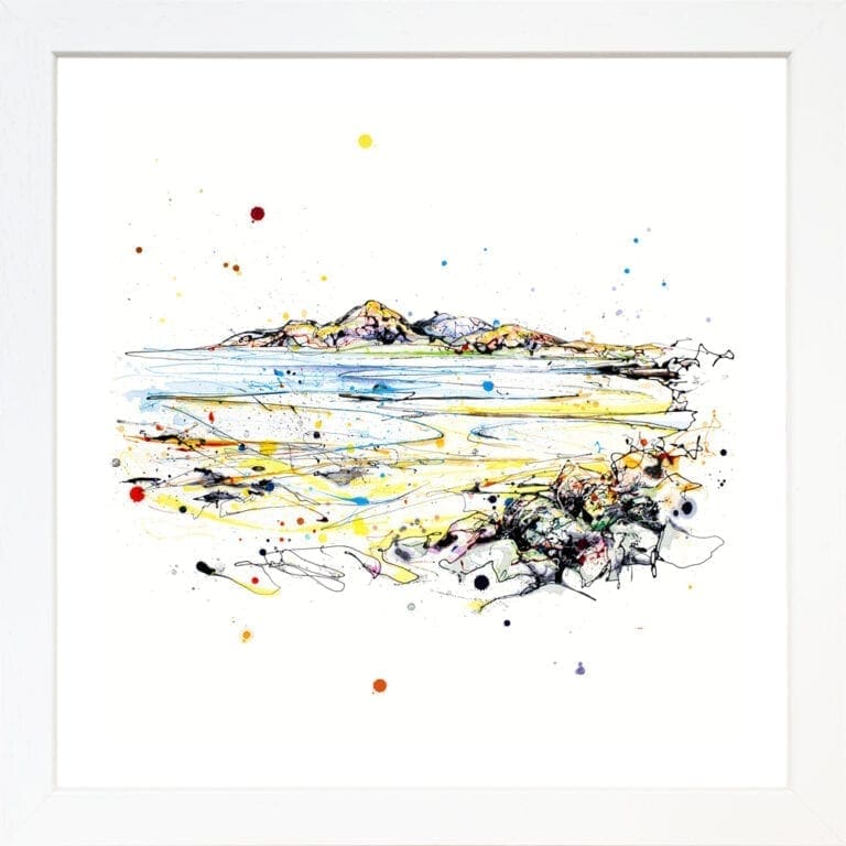 The Mournes Paper Giclee Fine Art Print in White Frame