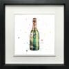 Belle Epoque Champagne Celebration Paper Giclee Fine Art Print shown in Deluxe Black Frame