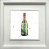 Belle Epoque Champagne Celebration Paper Giclee Fine Art Print shown in Deluxe White Frame