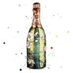 Belle Epoque Champagne Paper Giclee Fine Art Print