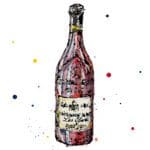 Red Wine Giclee Paper Fine Art Print