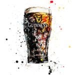 The Black Stuff Guinness Stout Pint Paper Giclee Fine Art Print