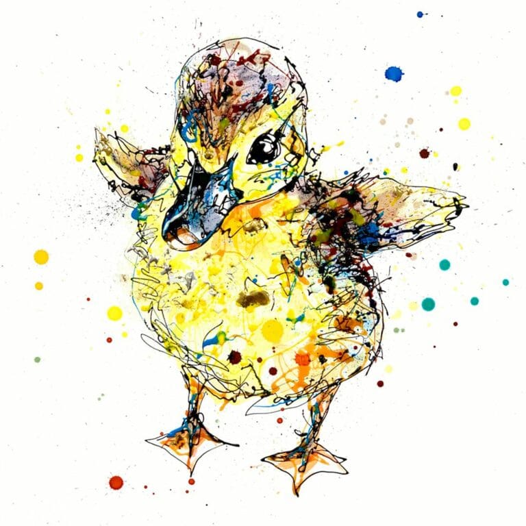 Sherbet - Duckling Print, 30x30cm with Framing Options