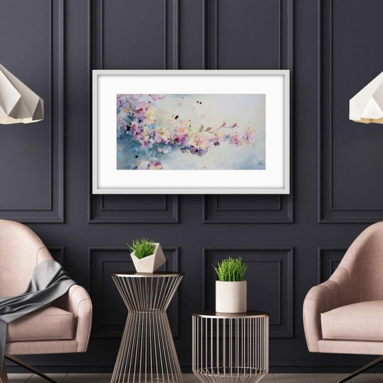 A Moment in Time Blossom Fine Art Print in Situ