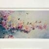 blossom print mounted