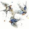 three swallows