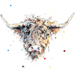 highland cow print