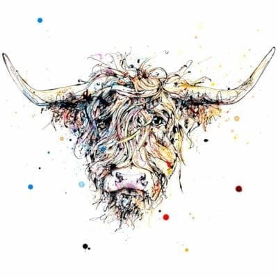 highland cow print