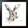 Hartley Paper Giclee Fine Art Print Hare shown in Black Frame