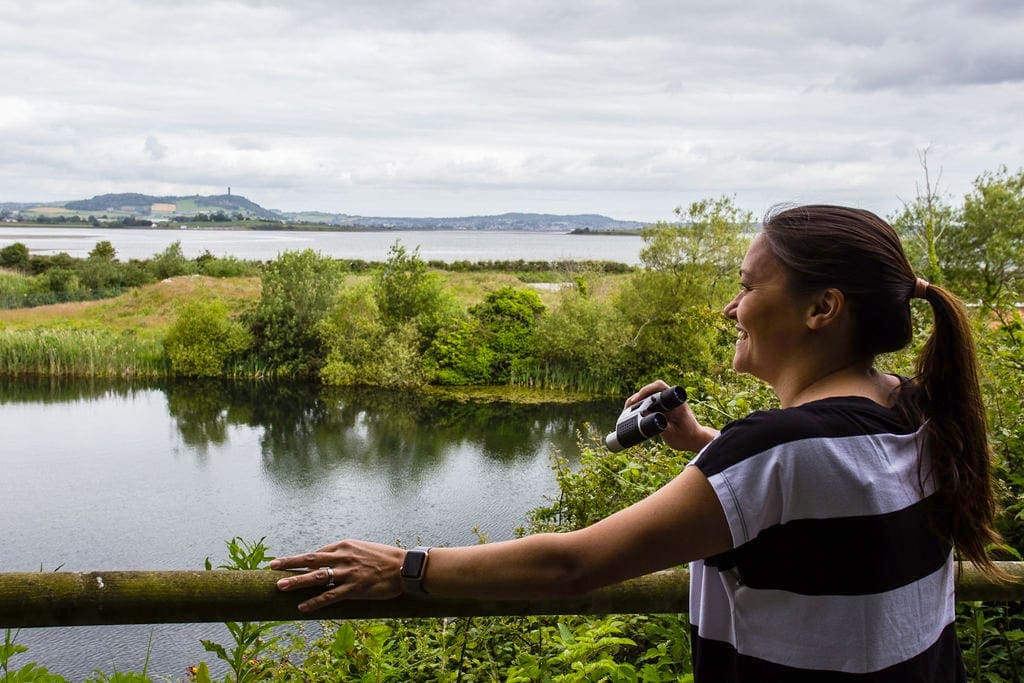 Kathryn looking out over Strangford Lough