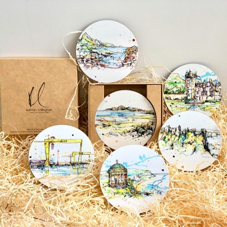 Northern Ireland Coasters by Kathryn Callaghan