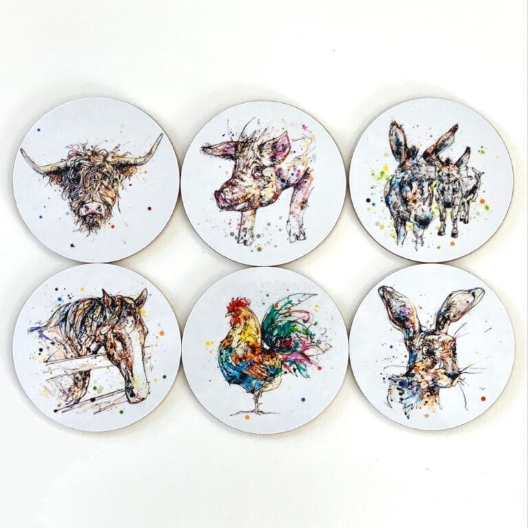 Farmyard Coasters by Kathryn Callaghan