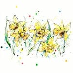 daffodil art print