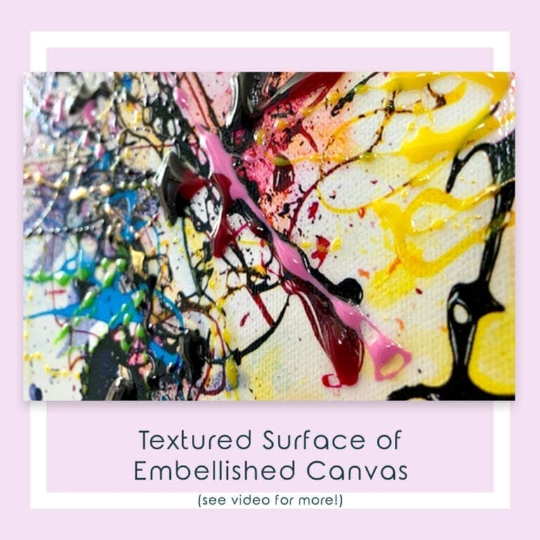 Embellished Detail of Completely Yours Canvas Print