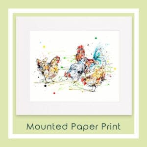 Mounted Paper Print of Free Range