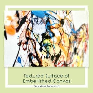 Embellished Detail of Free Range Canvas Print