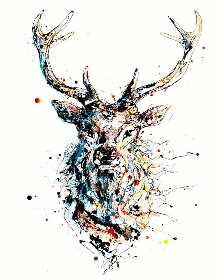 Majestic Stag Red Deer Print