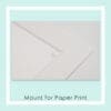 Close up of the Mount Used for Paper Prints