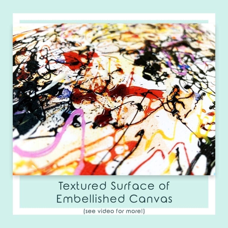 Embellished Detail of Reflections Canvas Print