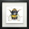 Buzz Bumblebee Paper Giclee Fine Art Print shown in Deluxe Black Frame