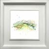 Gold 9th Hole Royal County Down Print in Deluxe White Frame