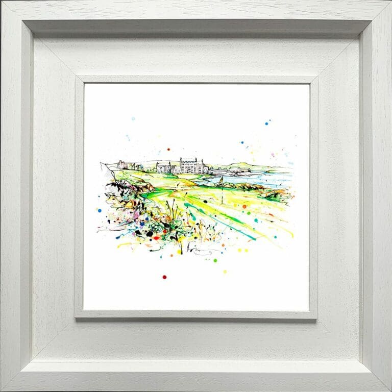 Ardglass Golf Club Clubhouse Print in Deluxe White Frame