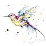 Infinity - Hummingbird Print, 30x30cm with Framing Options