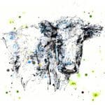 Pastures New - Cow Print, 30x30cm with Framing Options