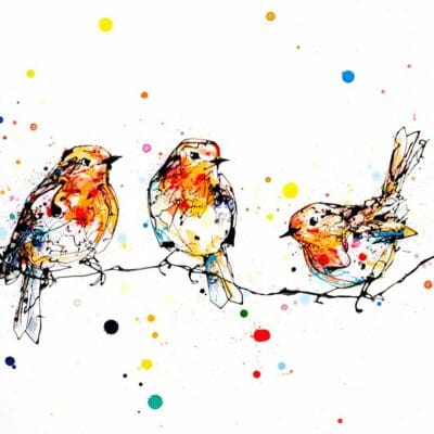 Close To You - Robins Print, 45x56cm with Mount Options