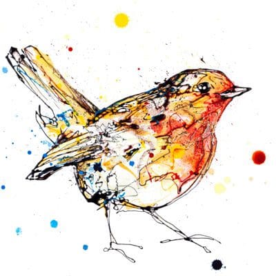 Dawn robin print by Kathryn Callaghan