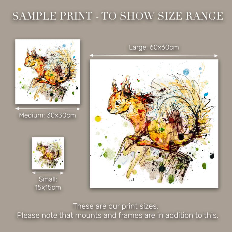 Happy Go Lucky - Red Squirrel Print - Image 10