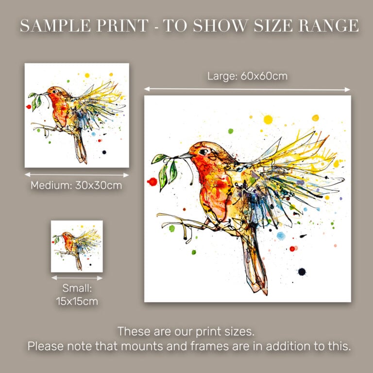 I'm Home - Robin in Flight Print - Image 10