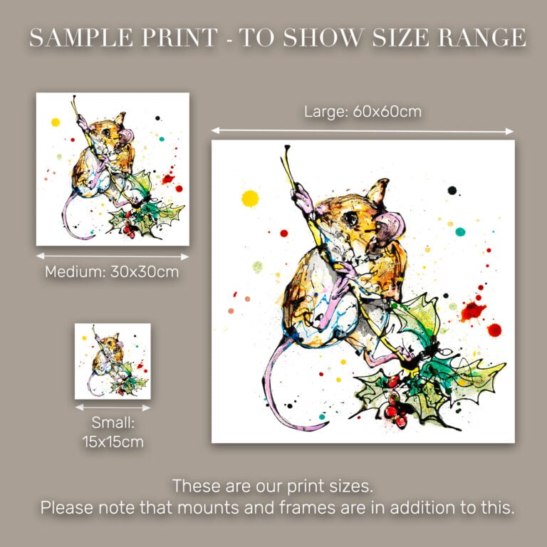 Just Hanging Around - Harvest Mouse Print - Image 10