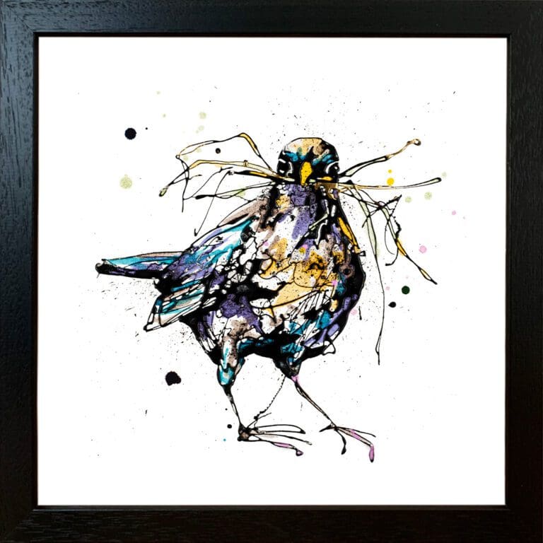 Nesting displayed in our Standard Black Frame by Kathryn Callaghan