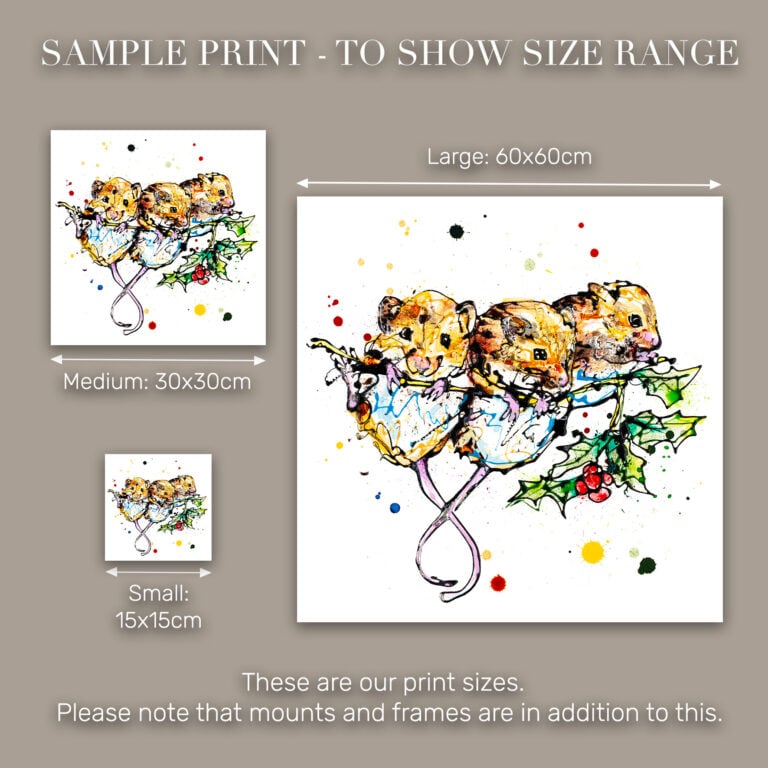 Three Amigos - Harvest Mice Print - Image 10