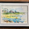 An original landscape painting by Kathryn Callaghan featuring West Strand Portrush, Northern Ireland.
