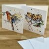 Eco-Friendly Robin & Festive Mice Christmas Card Pack - "I'm Home" & "Three Amigos" - Image 3