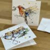 Eco-Friendly Robin & Festive Mice Christmas Card Pack - "I'm Home" & "Three Amigos" - Image 5