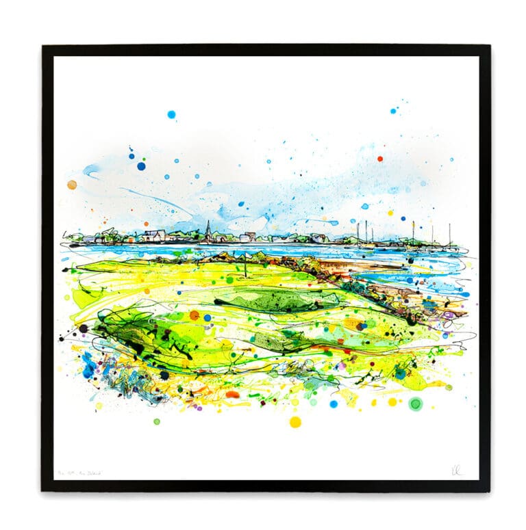 The 13th, The Island - Golf Print - Image 2