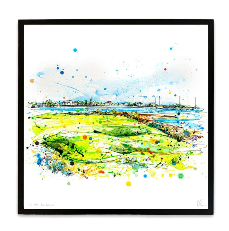 The 13th, The Island - Golf Print - Image 5